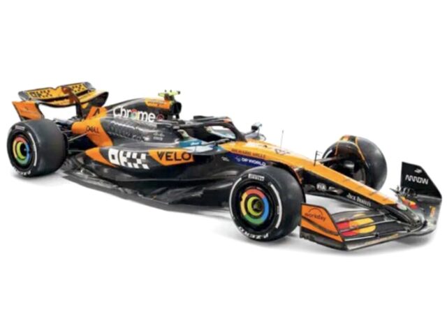 Mclaren Mcl39 #4 Lando Norris 2025 With Helmet 1:43 Oranje/zwart