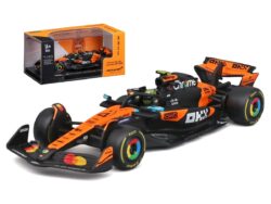Mclaren MCL39 #4 Lando Norris 2025 in luxe bewaarcase met helm 1:43