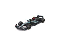 Mercedes Benz Amg W15 #44 Lewis Hamilton 2024 With Helmet 1:24 Zilver/zwart/turquoise