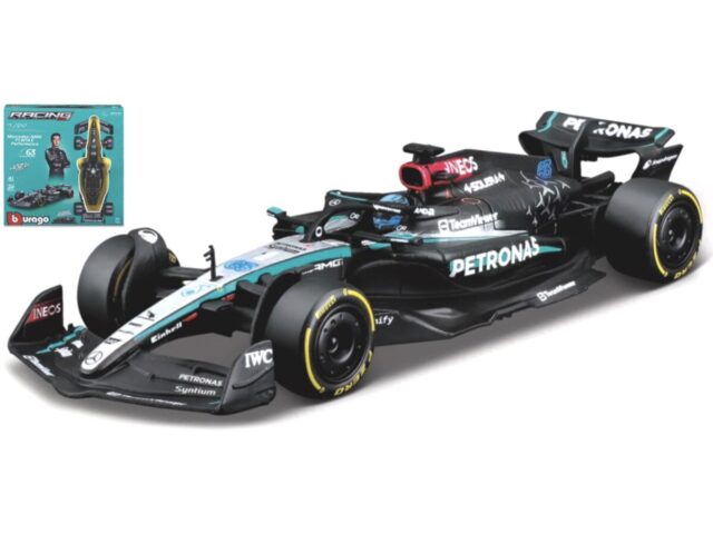 Mercedes Benz Amg W15 #63 George Russell 2024 - Kit - Cb+stand 1:43 Zilver/zwart/turquoise