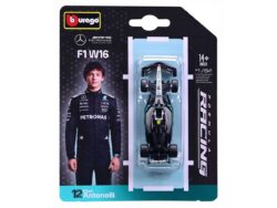 Mercedes Benz Amg W16 #12 Andrea Kimi Antonelli 2025 1:64 Zilver/zwart/turquoise