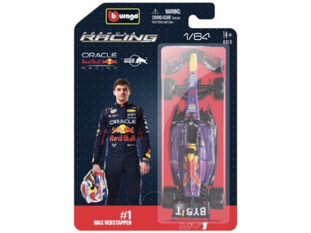 Red Bull Rb21 #1 Max Verstappen 2025 1:64 Donker Blauw/rood/geel