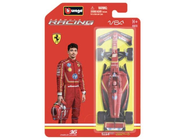 Ferrari Sf-25 #16 Charles Leclerc 2025 1:64 Rood/wit/blauw