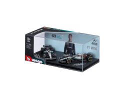 Mercedes-amg Petronas F1 2 Pack Premium • #63 (george Russell) • #12 (kimi Antonelli) 1:64 Zilver