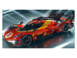 Ferrari 499p 3.0l Turbo V6 #51 Pier Guidi/calado/giovinazzi 3rd 24h Le Mans 2025 1:43 Rood/geel/zwart
