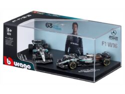 Mercedes-amg Petronas F1 2 Pack Premium #63 George Russell 1:64 Zilver