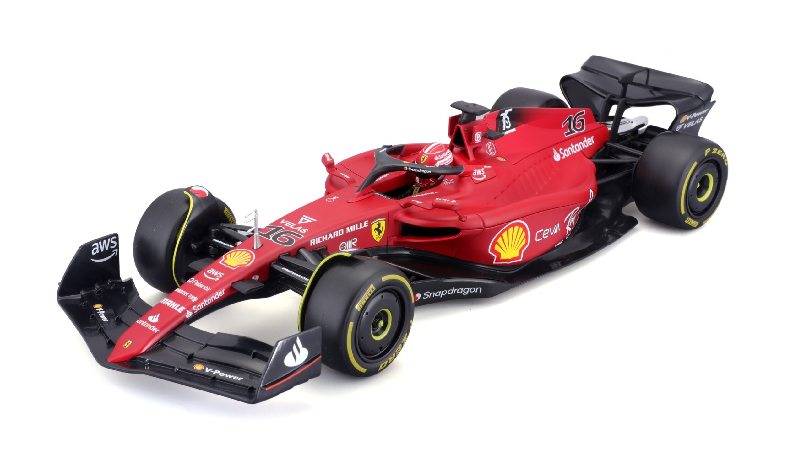 industrie Lenen Plakken Ferrari F1-75 #16 Charles Leclerc Formule 1 seizoen 2022 1:18 | Bburago  Nederland