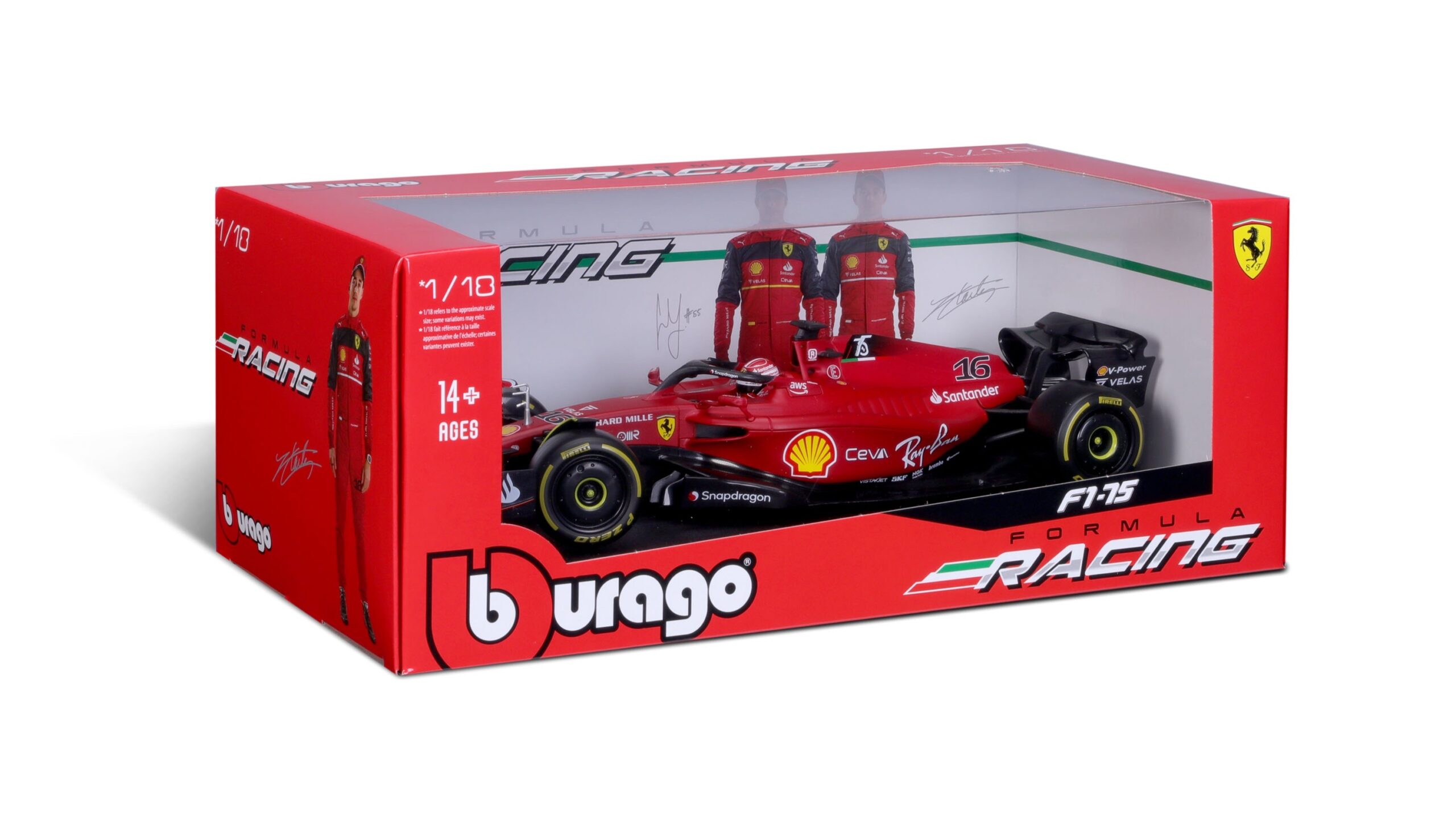 Sandalen Bulk Ziektecijfers Ferrari F1-75 #16 Charles Leclerc Formule 1 seizoen 2022 1:18 | Bburago  Nederland