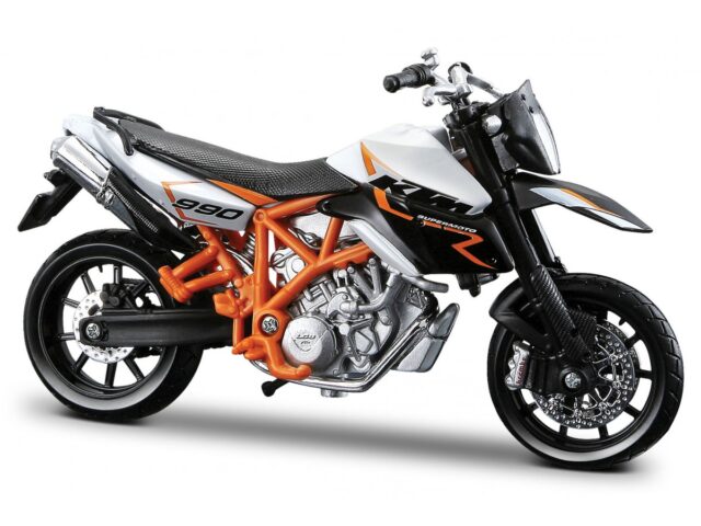 Ktm 990 Supermoto R 2011 1:18 wit/zwart/oranje