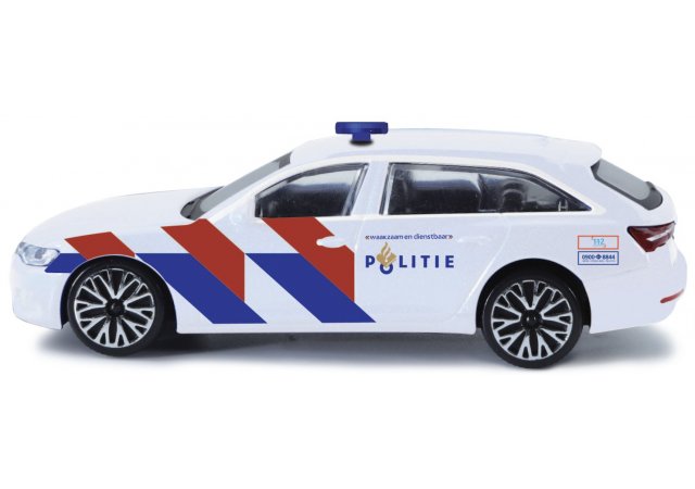 oppervlakte Variant mouw Audi A6 Politie 2019 1:43 wit/blauw/rood | Bburago Nederland
