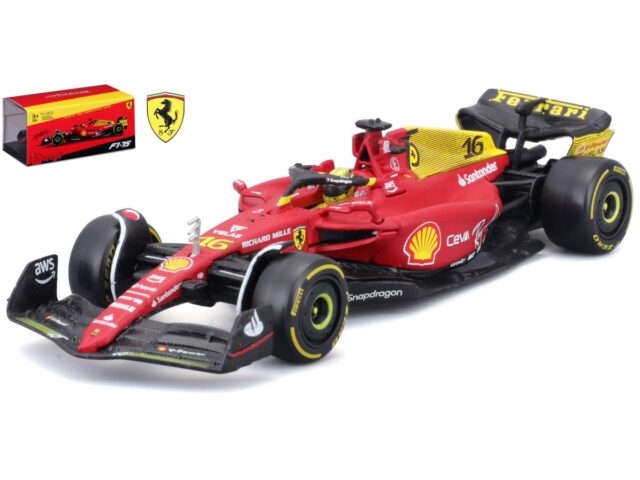 Ferrari F1-75 #16 CHARLES LECLERC 2022 WITH HELMET - Monza Livery 75th ANNIVERSARY VERSION
