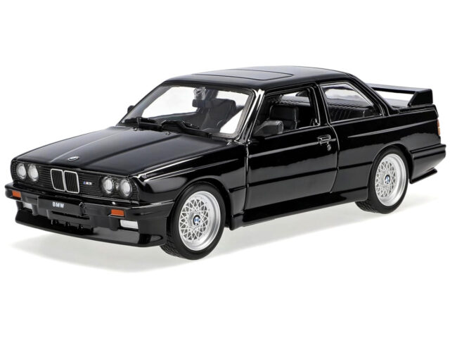 BMW M3 (E30) 1988 1:24 zwart