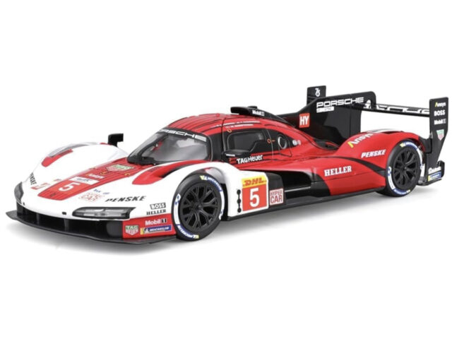 Porsche 963 1:43 Wit/rood/zwart