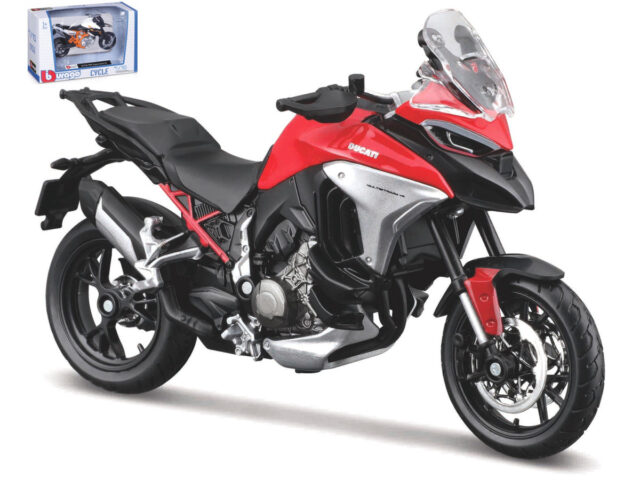 Ducati Multistrada V4 1:18 Rood/zwart/wit