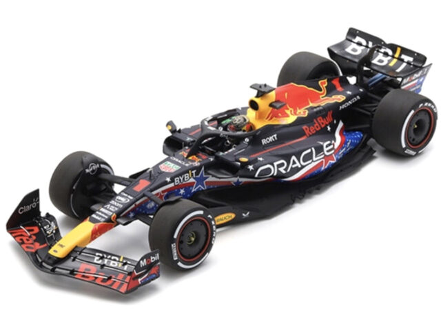 Red Bull Rb19 #1 Max Verstappen 2023 - Winner Austin Gp 1:24 Donker Blauw/rood/geel