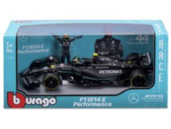 MERCEDES-AMG PETRONAS FORMULA ONE TEAM F1 W14 E PERFORMANCE #63 GEORGE RUSSELL 2023 with figure