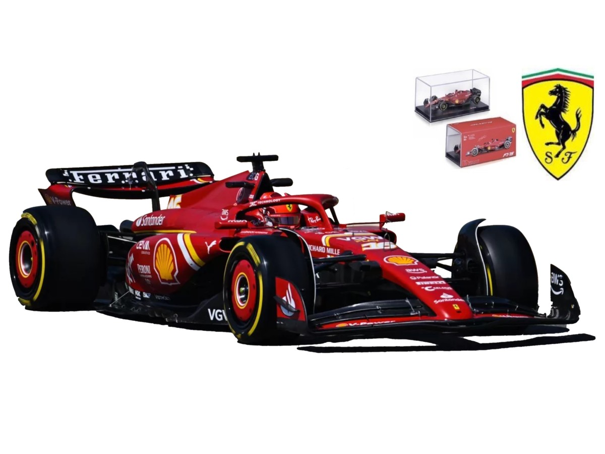 Ferrari SF-24 #55 Carlos Sainz F1 seizoen 2024 in luxe bewaarcase