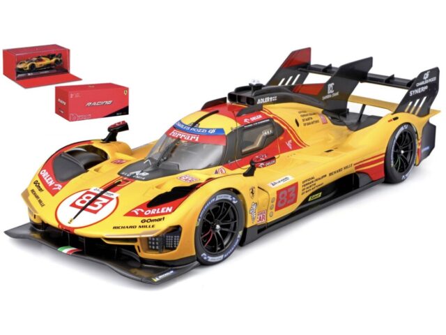 Ferrari 499p #83 Kubica/yifei/scarcman 24h Le Mans 2024 1:43 Geel/rood/zwart